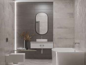 Керамическая плитка Eletto Ceramica Couture Taupe 24.2x70 см 00-00108314