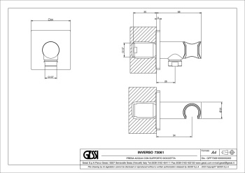 Шланговое подключение Gessi Inverso 73061.707 Black Metal Brushed PVD