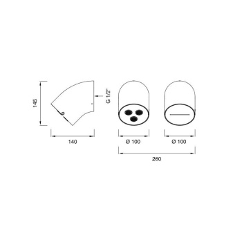 Верхний душ CEA Design Free Ideas FRE 184 S сталь
