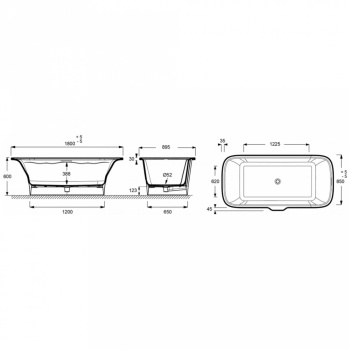 Акриловая ванна Jacob Delafon Elite 180x85 E6D034-00