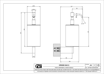 Дозатор для жидкого мыла Gessi Origini 66413.726 Warm Bronze Brushed PVD