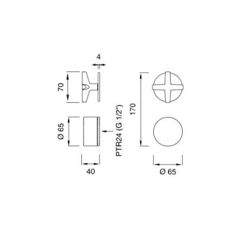 Смеситель для ванны CЕА Design Cross CRX 52 S с термостатом сталь