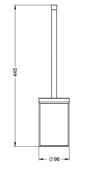 Ершик туалетный Jorger Belledor 631.00.001.000 chrome