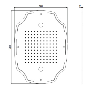 Верхний душ Carimali Mydream Colonial 400x300 встраиваемый в потолок, 1 поток: дождь, хром 23077X-CRX