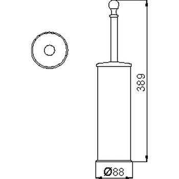 Ершик напольный Cisal Arcana хром AR09065021