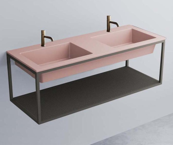 Раковина подвесная Cielo Era ERLA120 CP 120 см розовый