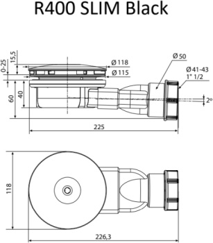 Сифон Radaway R400BLACK