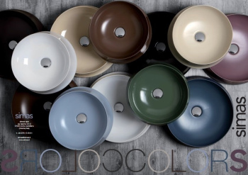 Раковина накладная Simas Sharp SH03bi*1 42 см белый