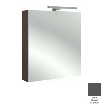 Зеркальный шкаф 60 см Jacob Delafon Rithmik EB795DRU-N14 правый, серый антрацит