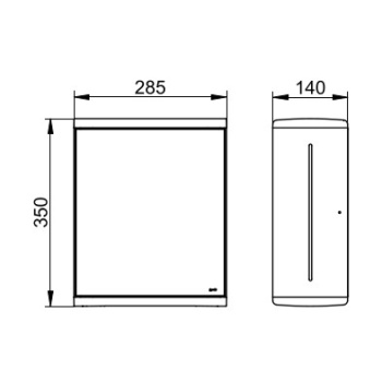 Дозатор бумажных полотенец Keuco 12785010201 белый\хром
