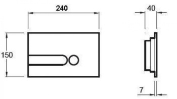 Клавиша смыва Jacob Delafon E4326-CP