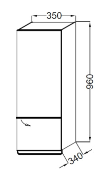 Jacob Delafon Odeon Up Шкаф-пенал