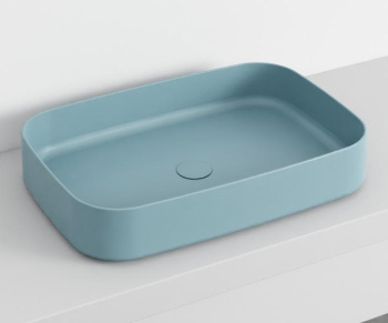 Раковина накладная Cielo Shui Comfort SHCOLAR60 PL 60 см голубой