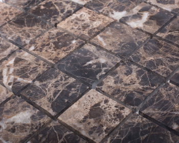 Мозаика натуральный мрамор Starmosaic Classic 48x48 Dark Emperador Matt (jmst071) 305x305x8 шт