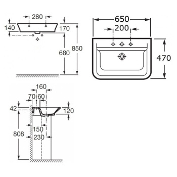 Раковина Jacob Delafon Ovale EN262-00