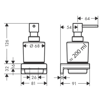 Hansgrohe AddStoris Дозатор для жидкого мыла , золото