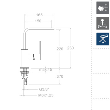 Смеситель для кухни Ramonsoler Kuatro NK 4921