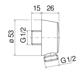 Шланговое подсоединение Nobili AD150GDP золото