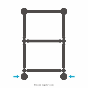 Полотенцесушитель водяной Сунержа Ренессанс 1386 660x400 051-0281-6640 состаренная латунь