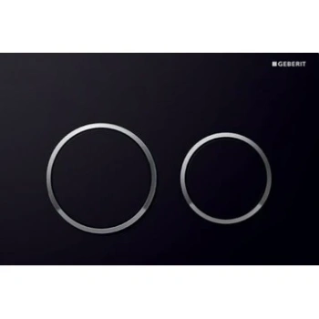 Смывная клавиша Geberit Omega 20 115.085.KM.1 черный, хром глянец