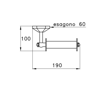 Держатель туалетной бумаги настенный Stella Eccelsa 1033 хром EC 10015 CR00
