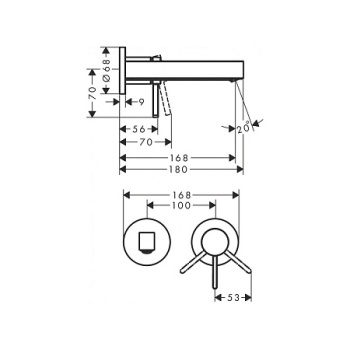 Смеситель для раковины Hansgrohe Finoris 76051000 хром