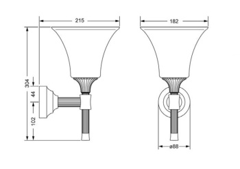 Бра Jorger Cronos 637.00.061.000 chrome