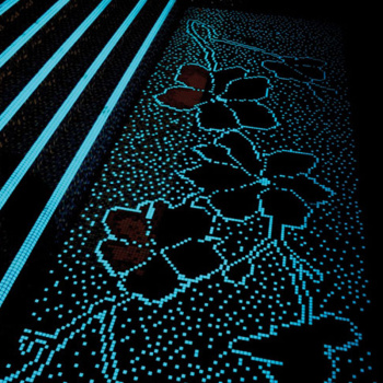 Мозаика на сетке Vidrepur Fire Glass № 107 м2