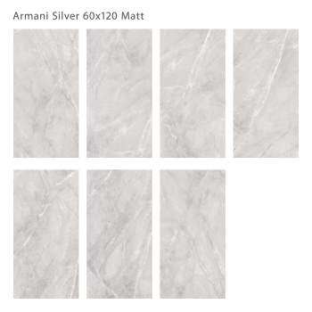 Плитка Staro Silk 60х120 Armani Silver 60x120 Matt м2