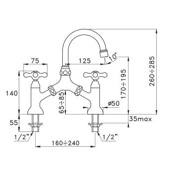 Смеситель для раковины Stella Roma 3215 RM 00001 CR00 хром