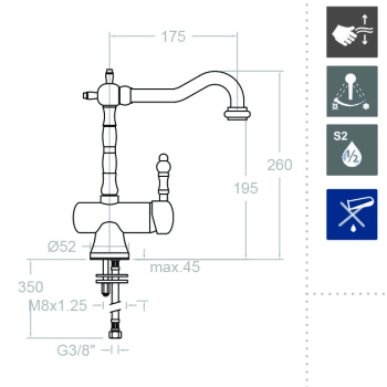 Смеситель для кухни Ramonsoler Gaudi 3121