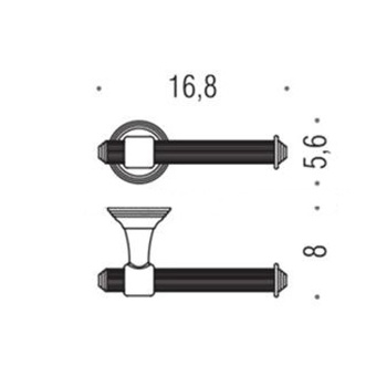 Держатель для туалетной бумаги Colombo Hermitage хром B3308.CR