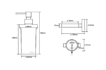 Настенный дозатор для жидкого мыла Bemeta Trend-I 104109018 белый