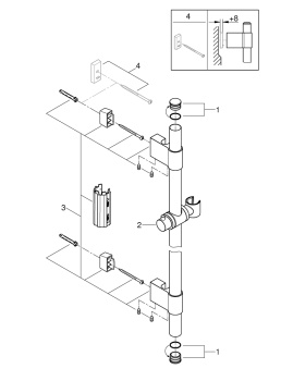 Душевая штага Grohe Rainshower 28819001