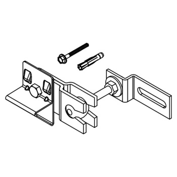 Крепление одинарное поворотное TECE Teceprofil 9018011