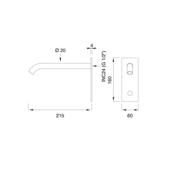 Смеситель для раковины Cea Design Milo360 MIL 105 R S сталь