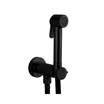 Bossini Paloma Brass Душевая лейка Ø34 mm, с клапаном подачи, цвет: черный матовый B00470.073