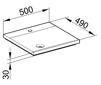 Накладная раковина Keuco Royal Reflex 50 34041315001