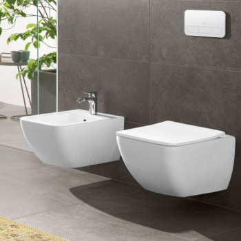 Подвесной унитаз Villeroy&Boch Venticello 4611RS01 с тонким сиденьем микролифт