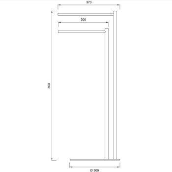 Держатель полотенец CЕА Design STE 18 S сталь