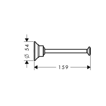 Axor Montreux Держатель для туалетной бумаги, подвесной, цвет: шлиф.никель 42028820
