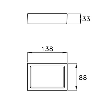 Мыльница без подставки Stella Casanova (прозрачное стекло) P026 UN 10013 VTR0