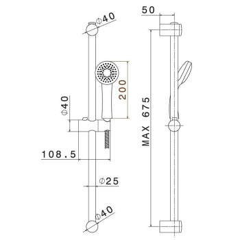 Душевой гарнитур Kerama Marazzi PIANO 69356KM.21.018 хром
