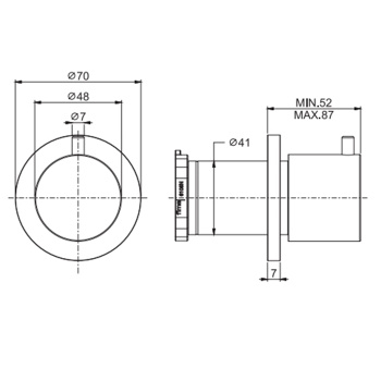 Переключатель Fima Carlo Frattini Flo на 2 выхода, золото F3233N2OR