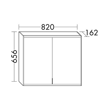 Burgbad Yso Зеркальный шкаф 82x65.6 см, с подсветкой, цвет: песочный глянцевый SPHA080 K0389