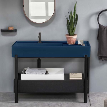 Раковина накладная Cielo Plinio PNLA115 OL 115 см синий