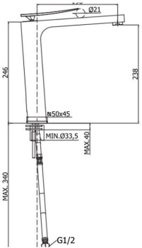 Смеситель для раковины Paffoni Elys ELY081CR хром