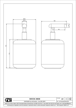 Дозатор для жидкого мыла Gessi Goccia 38038.031 Chrome