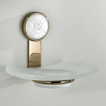 Мыльница стеклянная THG Hirondelles A4J-H66-500 umber color pvd