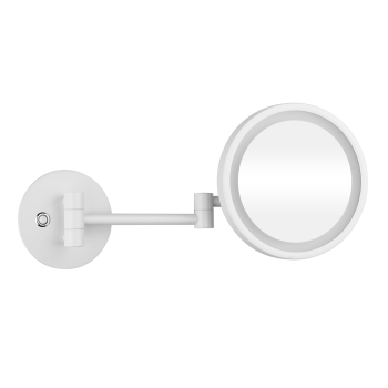 Косметическое зеркало с подсветкой ?160 мм Bemeta White 112101144 белый